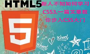 新人不知如何学习CSS3,一篇文章教你步入CSS大门——html5教程