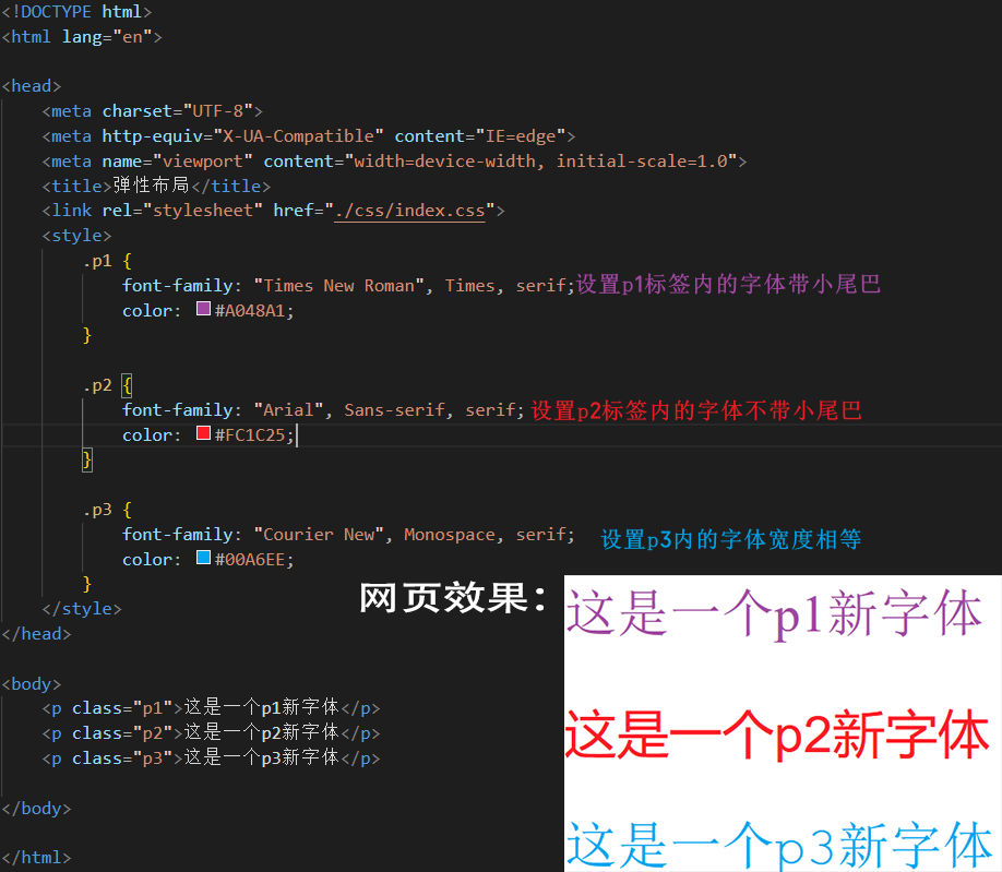 <font color='#FF0000'>html5教程———如何让字体</font>